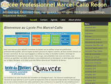 Tablet Screenshot of marcelcallo-lyceepro.net